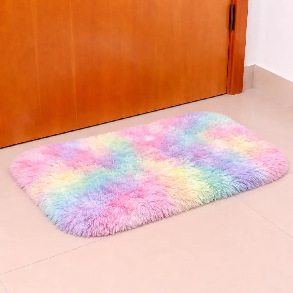 Tapete De Porta 40x60 Peludo Felpudo Macio Para Banheiro